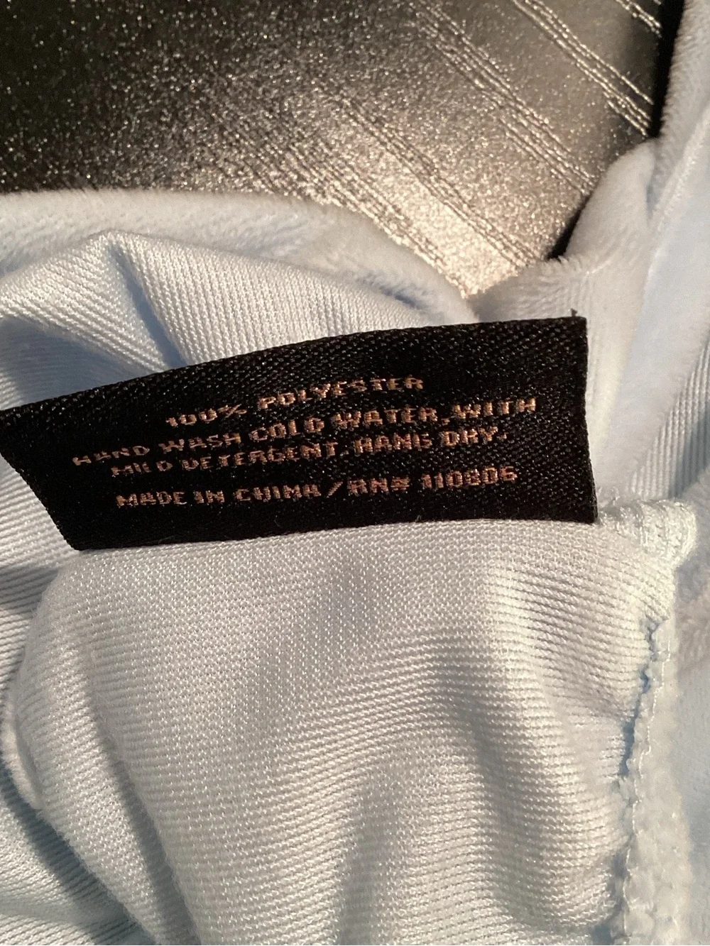 Juicy Couture Pale Blue Velour Ruffle Hem Dog Dress